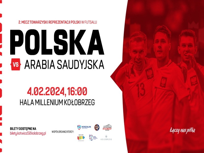 Reprezentacja Polski w futsalu zagra w Kołobrzegu i Koszalinie