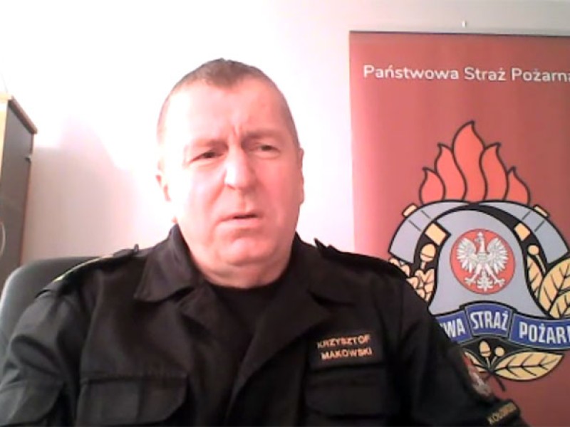 Komendant Makowski o kulisach akcji gaśniczej przy Okopowej
