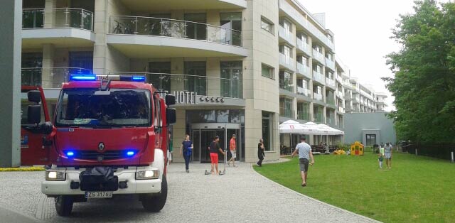 Akcja strażaków w Diune Hotel