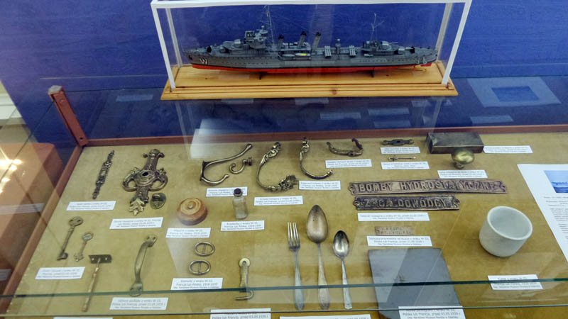 Podwodne pamiątki w muzeum